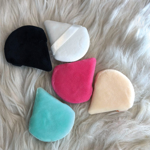 Maange Soft Touch Makeup Puff Set 5 Pcs (Triangle & Round Powder Puffs)