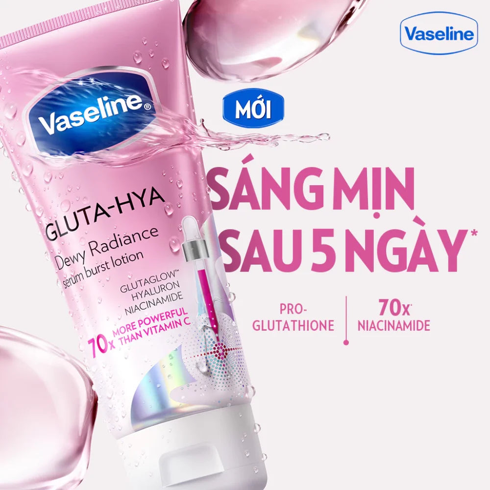 Vaseline Gluta-Hya Dewy Radiance Serum Burst Lotion 290ml (Thailand)