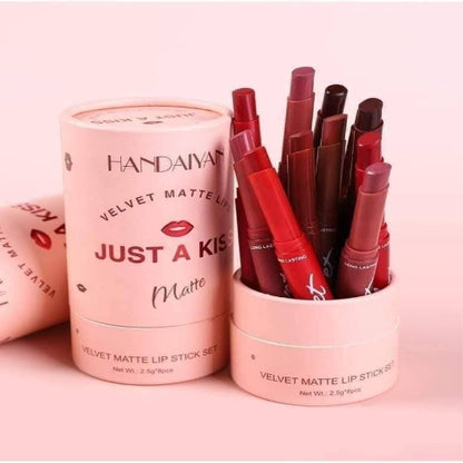 Handaiyan Just A Kiss- 8 pcs Velvet Matte Lipstick Set
