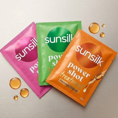 Combo of Sunsilk Super Hair Serum & Power Shot Hair Treatment