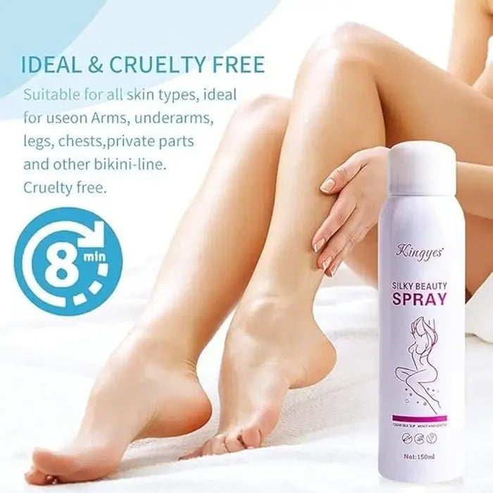 Kingyes Silky Beauty Spray Quick and Painless Hair Removal Spray Foam 150ml