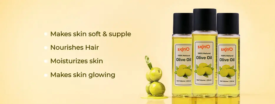 Skin'O 100% Organic Olive Oil - 220ml