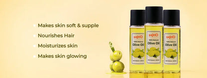 Skin'O 100% Organic Olive Oil - 220ml