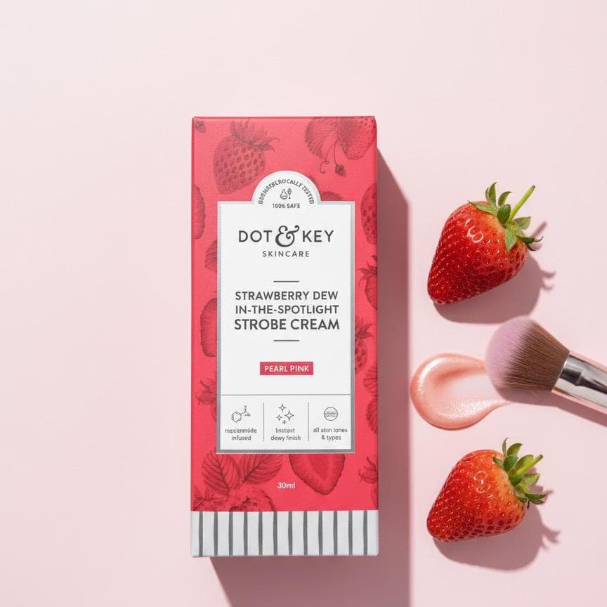 Dot and Key Strawberry Dew In-The-Spotlight Strobe Cream(Pearl Pink) 30ml