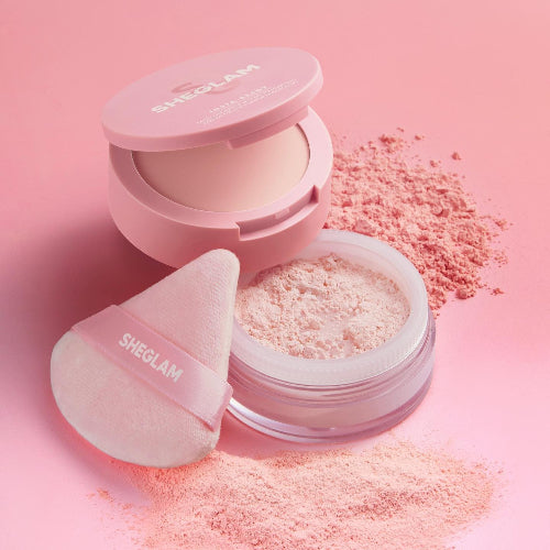 SHEGLAM Insta-Ready Face & Under Eye Setting Powder Duo-Bubblegum 7g