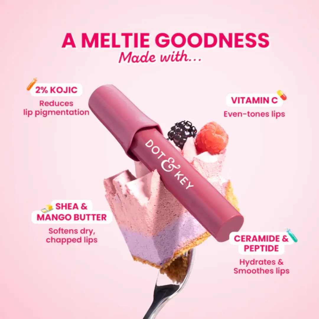 Dot & Key Meltie Lip Balm In-Vivo Tested SPF 50+ PA+++ - Berry Crumble