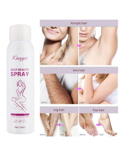 Kingyes Silky Beauty Spray Quick and Painless Hair Removal Spray Foam 150ml