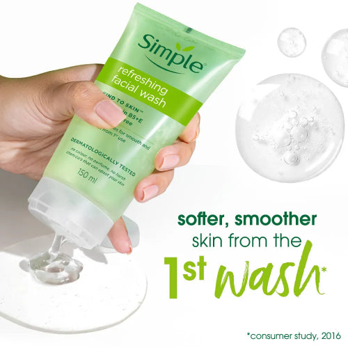 Kind To Skin Refreshing Face Wash (150 ml) | For All Skin Types | No Soap, No Added Perfume, No Harsh Chemicals, No Artificial Color, No Alcohol and No Parabens