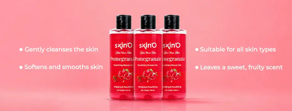skinO Glow Your Skin Pomegranate Nourishing Shower Gel 220ml