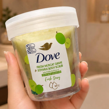 Dove Fresh Muscat Grape & Soymilk Body Scrub 250gm