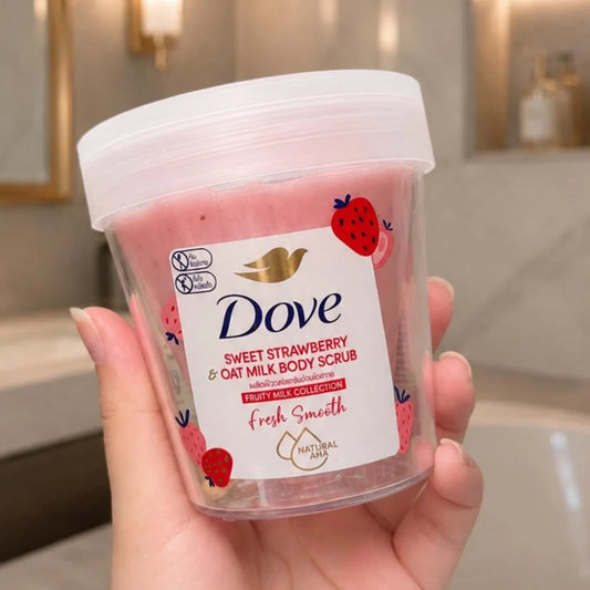 Dove Sweet Strawberry & Oat Milk Body Scrub 250gm